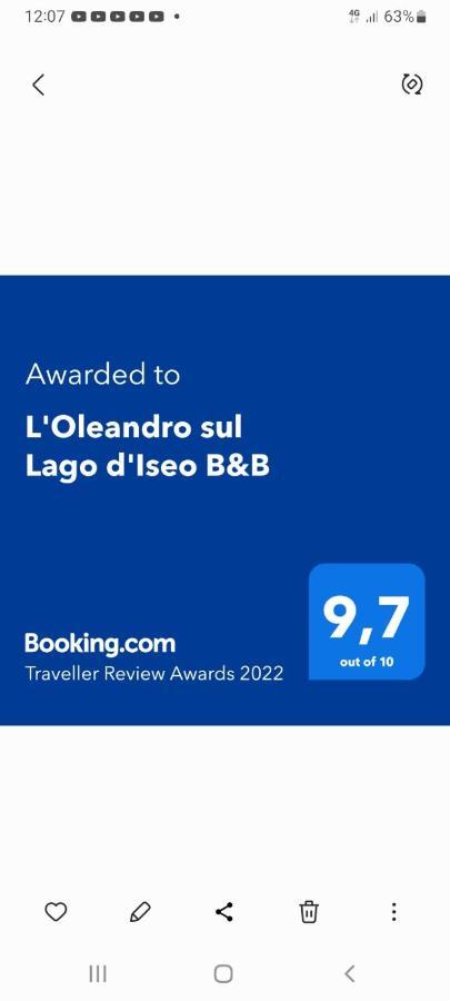 سولتسانو L'Oleandro Sul Lago D'Iseo B&B المظهر الخارجي الصورة